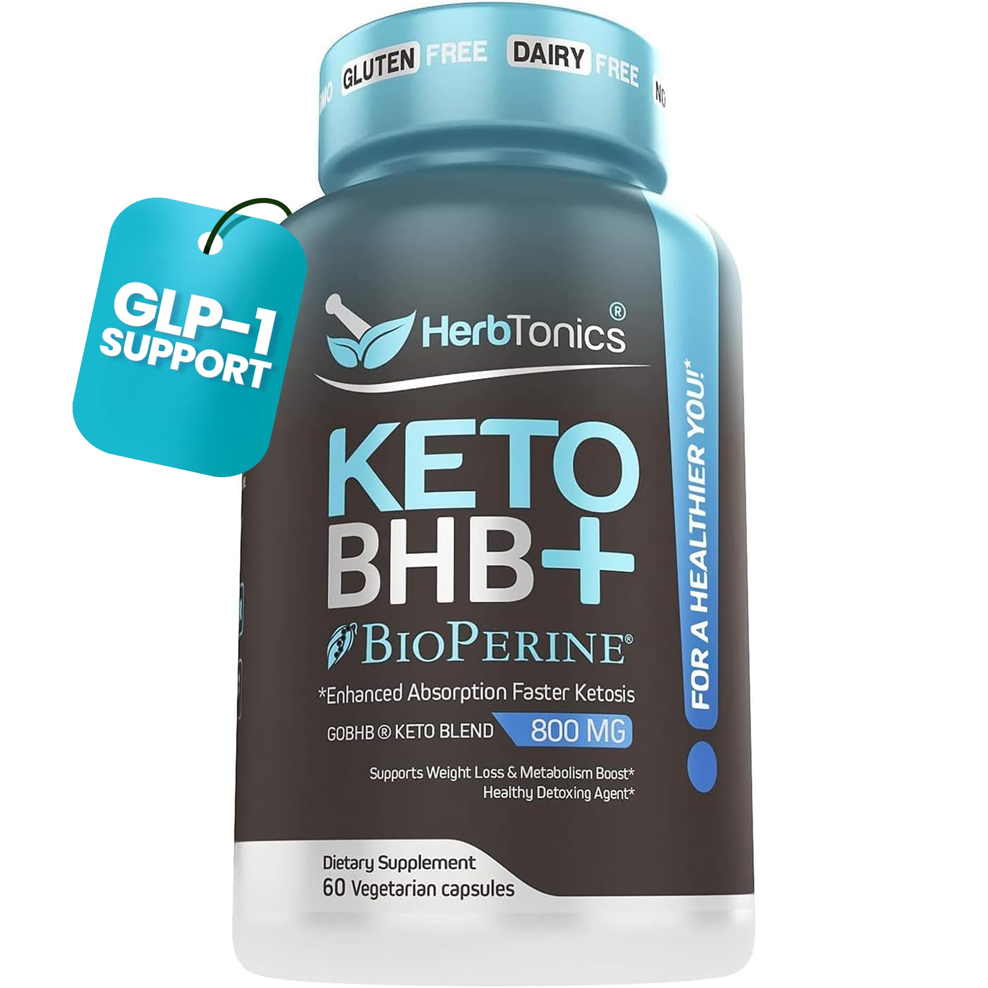 Foto 2 pulgar | Suplemento Herbtonics High Strength Keto 60 Cápsulas Veganas - Venta Internacional.
