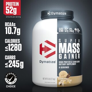 Foto 2 | Proteína En Polvo Dymatize Super Mass Gainer, 6 Libras, 1280 Kcal - Venta Internacional.