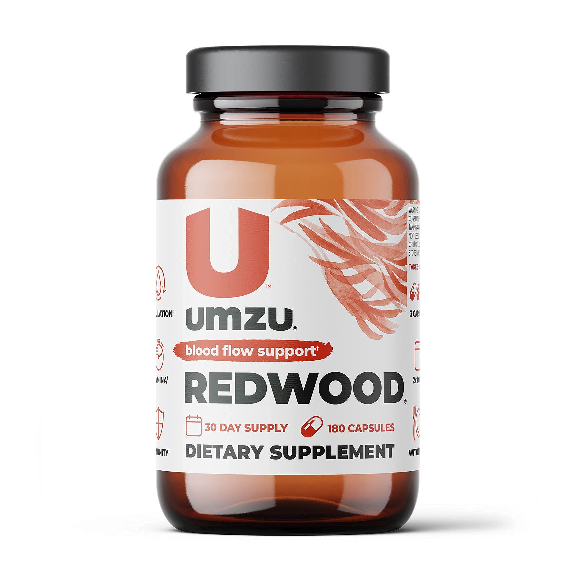 Foto 1 | Suplemento Umzu Redwood Con Soporte De Óxido Nítrico 180 Cápsulas - Venta Internacional.