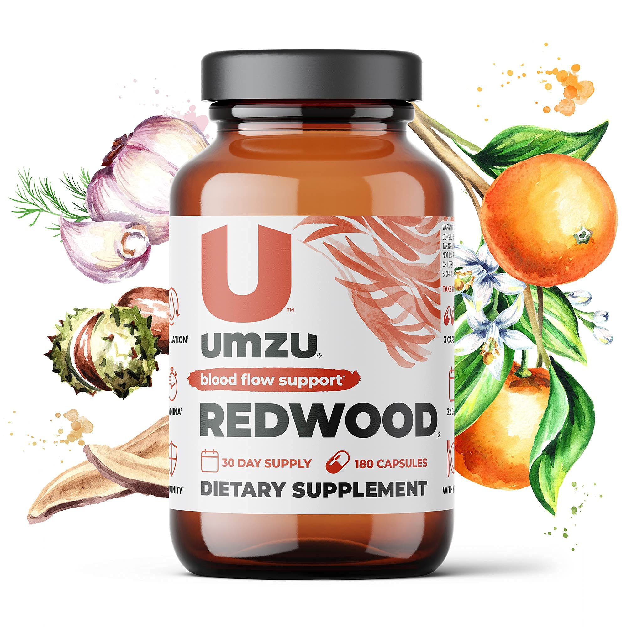 Foto 5 | Suplemento Umzu Redwood Con Soporte De Óxido Nítrico 180 Cápsulas - Venta Internacional.