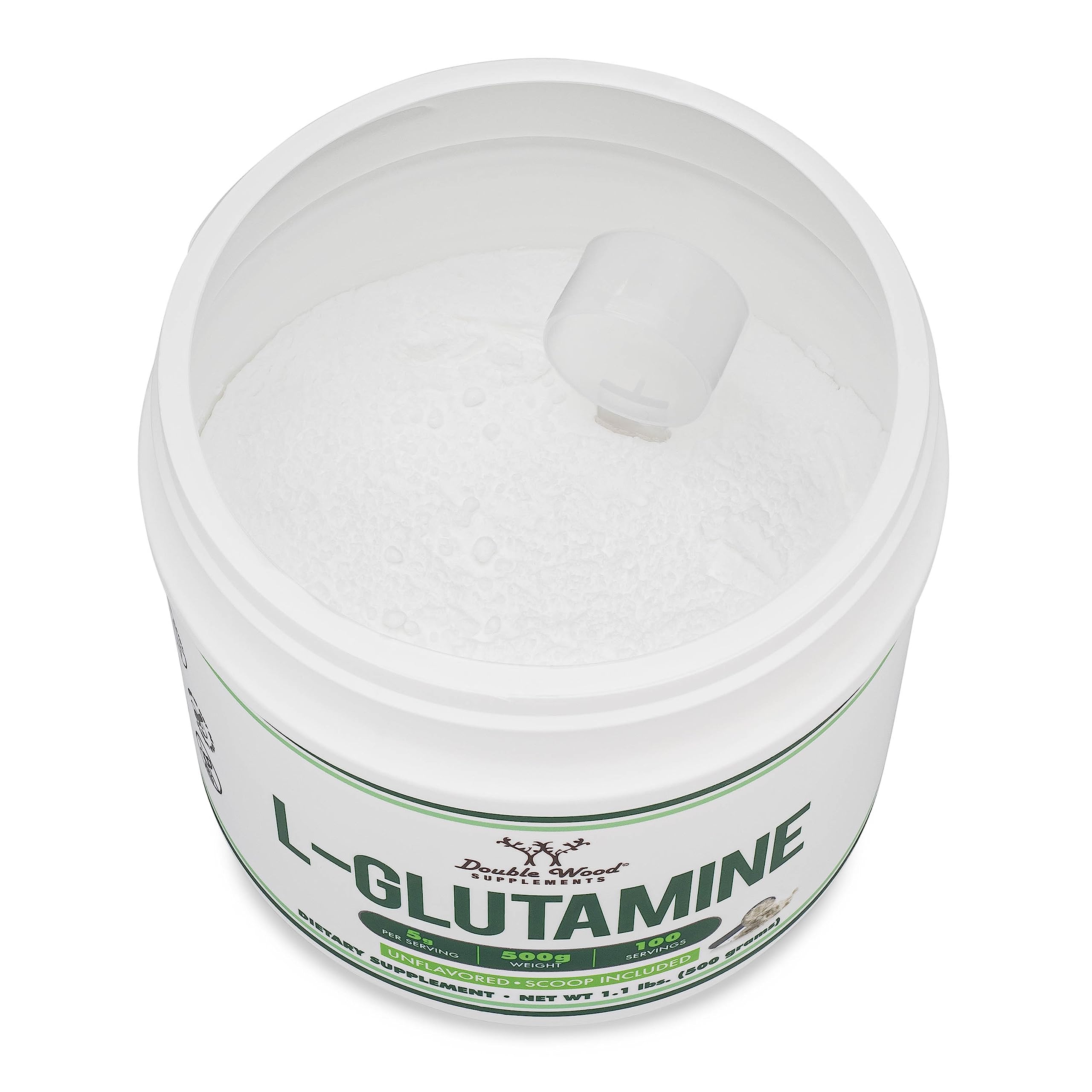 Foto 6 pulgar | L-glutamina En Polvo Double Wood 500 G (100 Porciones) Sin Sabor - Venta Internacional.