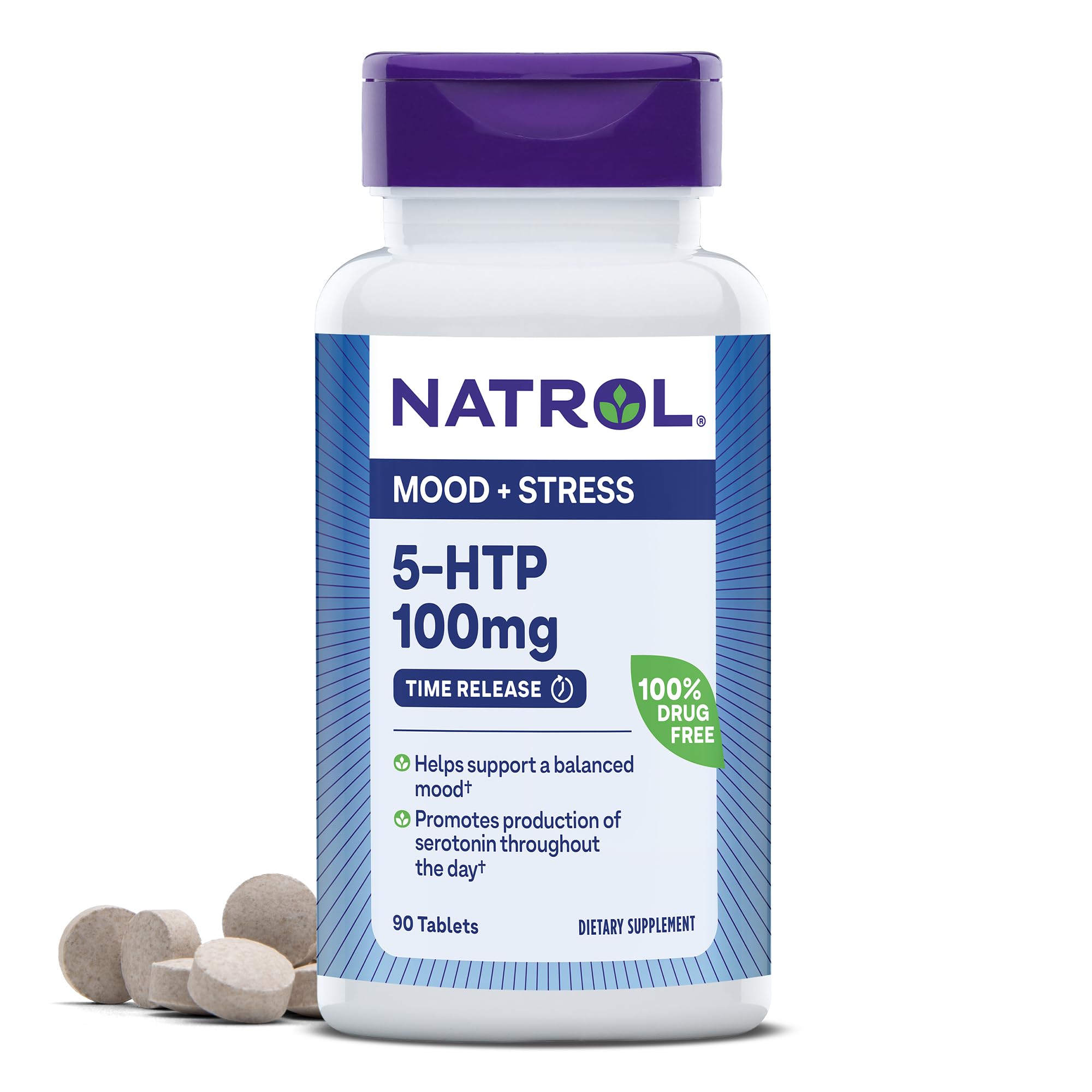 Foto 1 | El Suplemento Natrol 5-htp 100 Mg Ayuda A Mantener Un Estado De Ánimo Equilibrado - Venta Internacional.