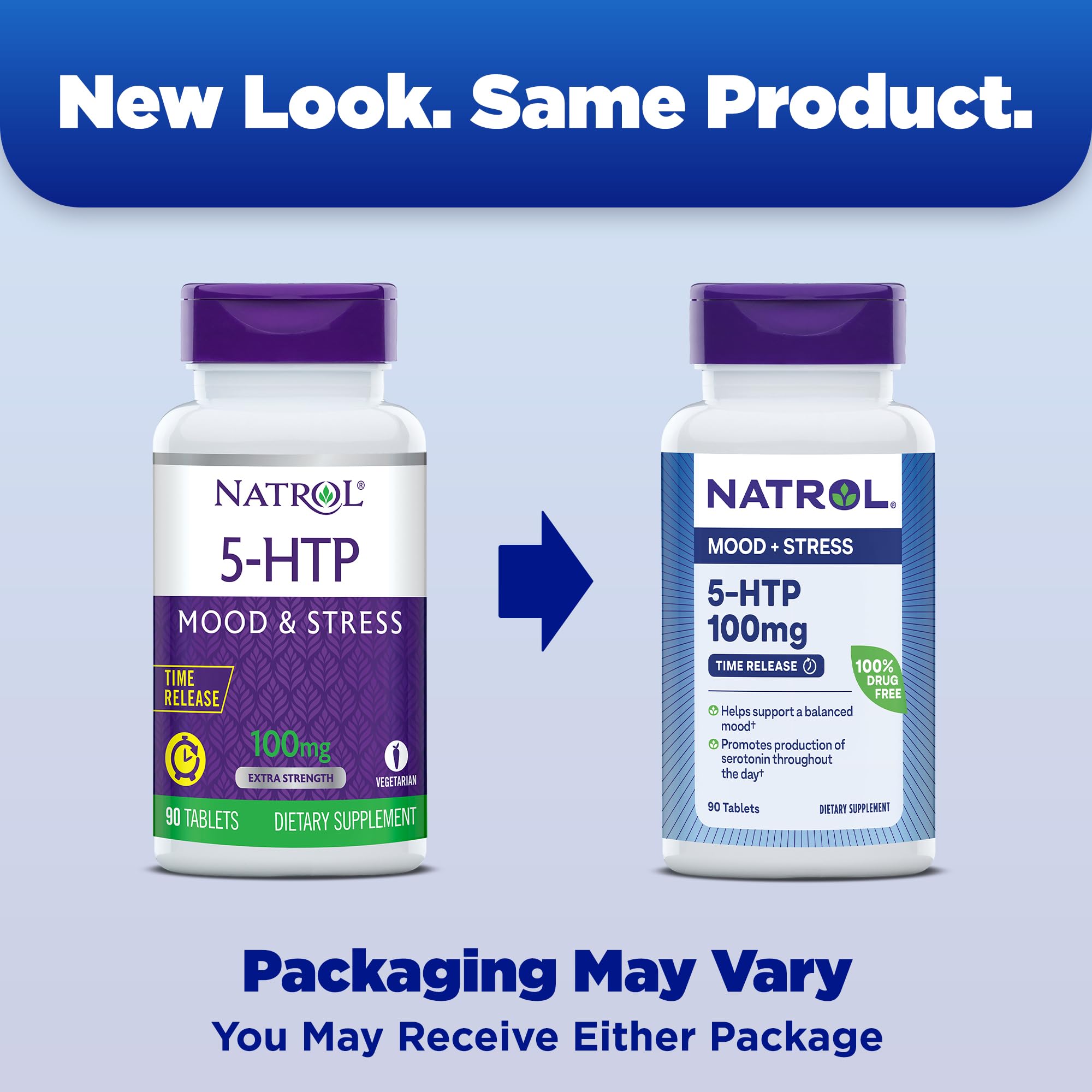 Foto 3 pulgar | El Suplemento Natrol 5-htp 100 Mg Ayuda A Mantener Un Estado De Ánimo Equilibrado - Venta Internacional.