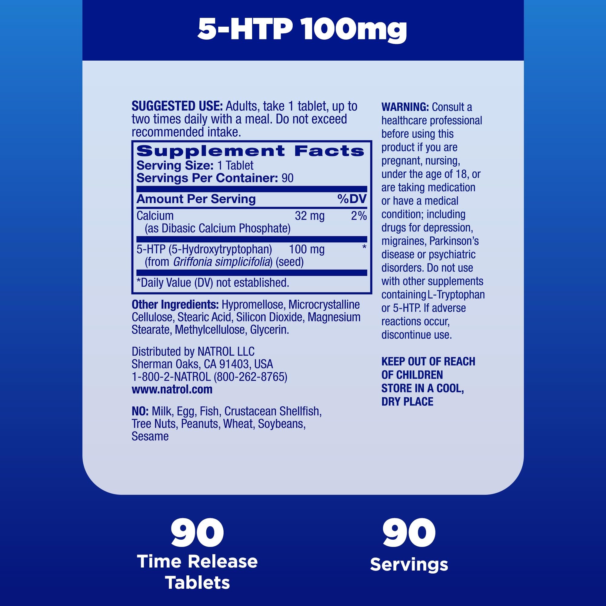 Foto 6 pulgar | El Suplemento Natrol 5-htp 100 Mg Ayuda A Mantener Un Estado De Ánimo Equilibrado - Venta Internacional.