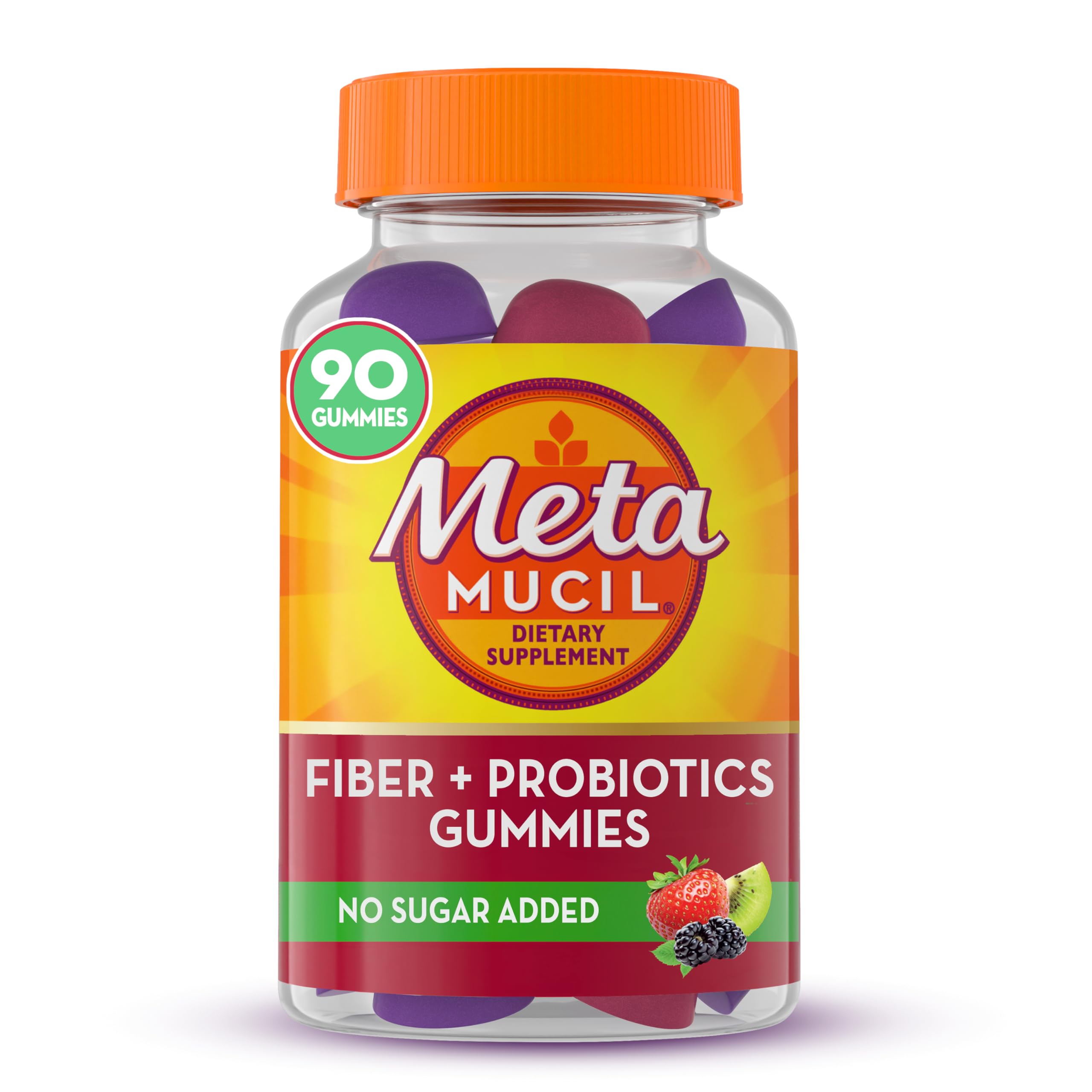 Foto 2 pulgar | Suplemento Metamucil Fiber Gummies Plus Probiotics 90 Gomitas - Venta Internacional.