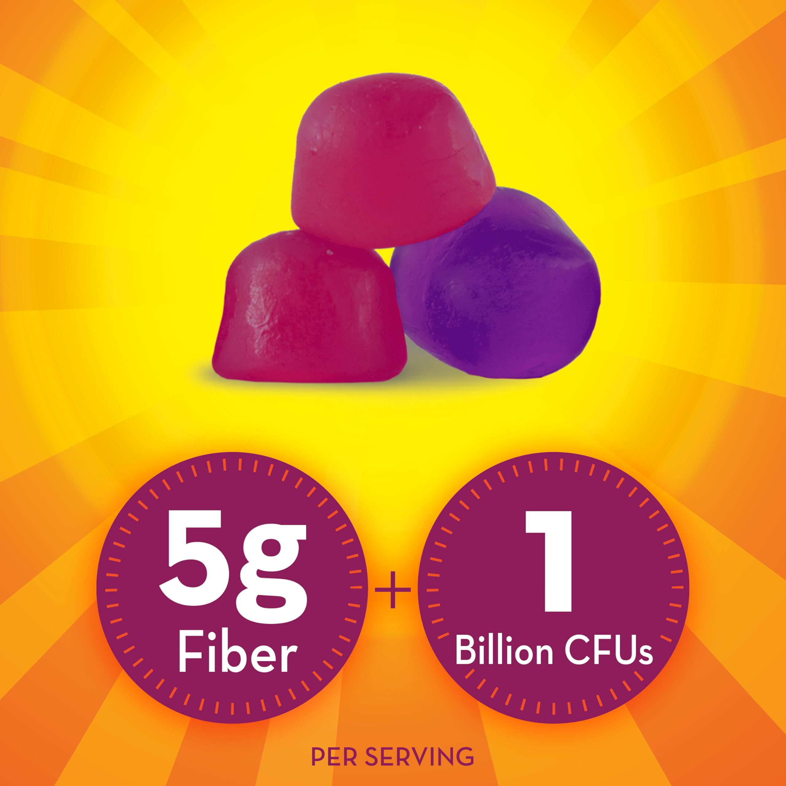 Foto 4 pulgar | Suplemento Metamucil Fiber Gummies Plus Probiotics 90 Gomitas - Venta Internacional.