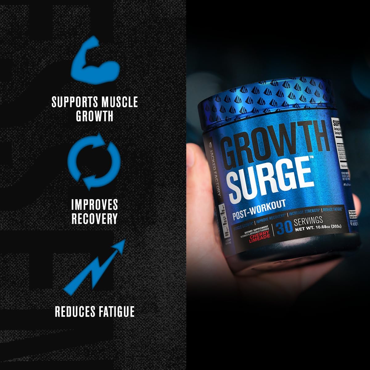 Foto 2 | Suplemento De Creatina Jacked Factory Growth Surge, 30 Porciones - Venta Internacional.