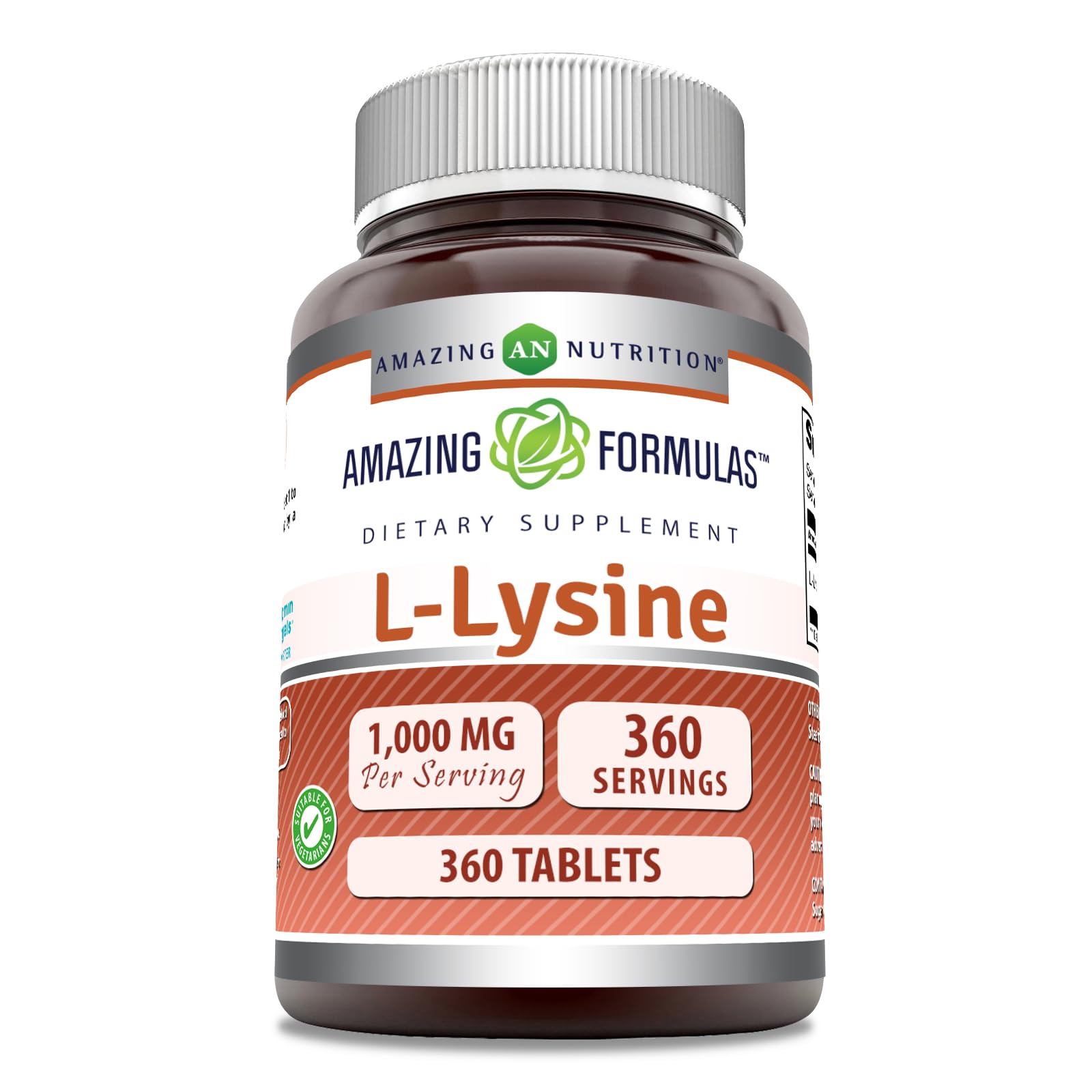 Foto 2 pulgar | Suplemento Amazing Formulas L-lisina 1000 Mg 360 Comprimidos - Venta Internacional.