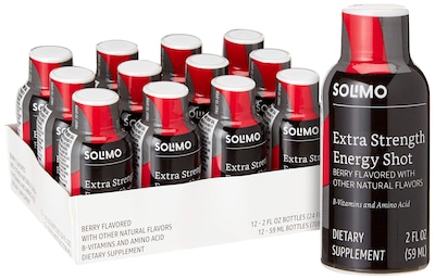 Foto 1 | Energy Shot Solimo Sabor A Bayas, 60 Ml, Paquete De 12 - Venta Internacional.