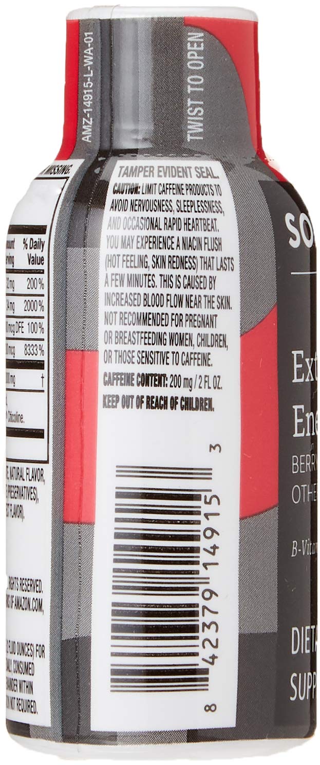 Foto 4 | Energy Shot Solimo Sabor A Bayas, 60 Ml, Paquete De 12 - Venta Internacional.