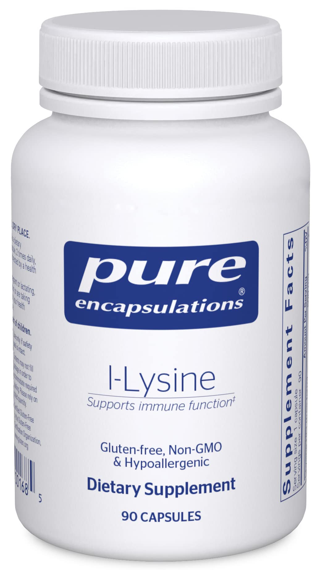 Foto 2 pulgar | Aminoácido Esencial De L-lisina Supplement Pure Encapsulations 90 Cápsulas - Venta Internacional.