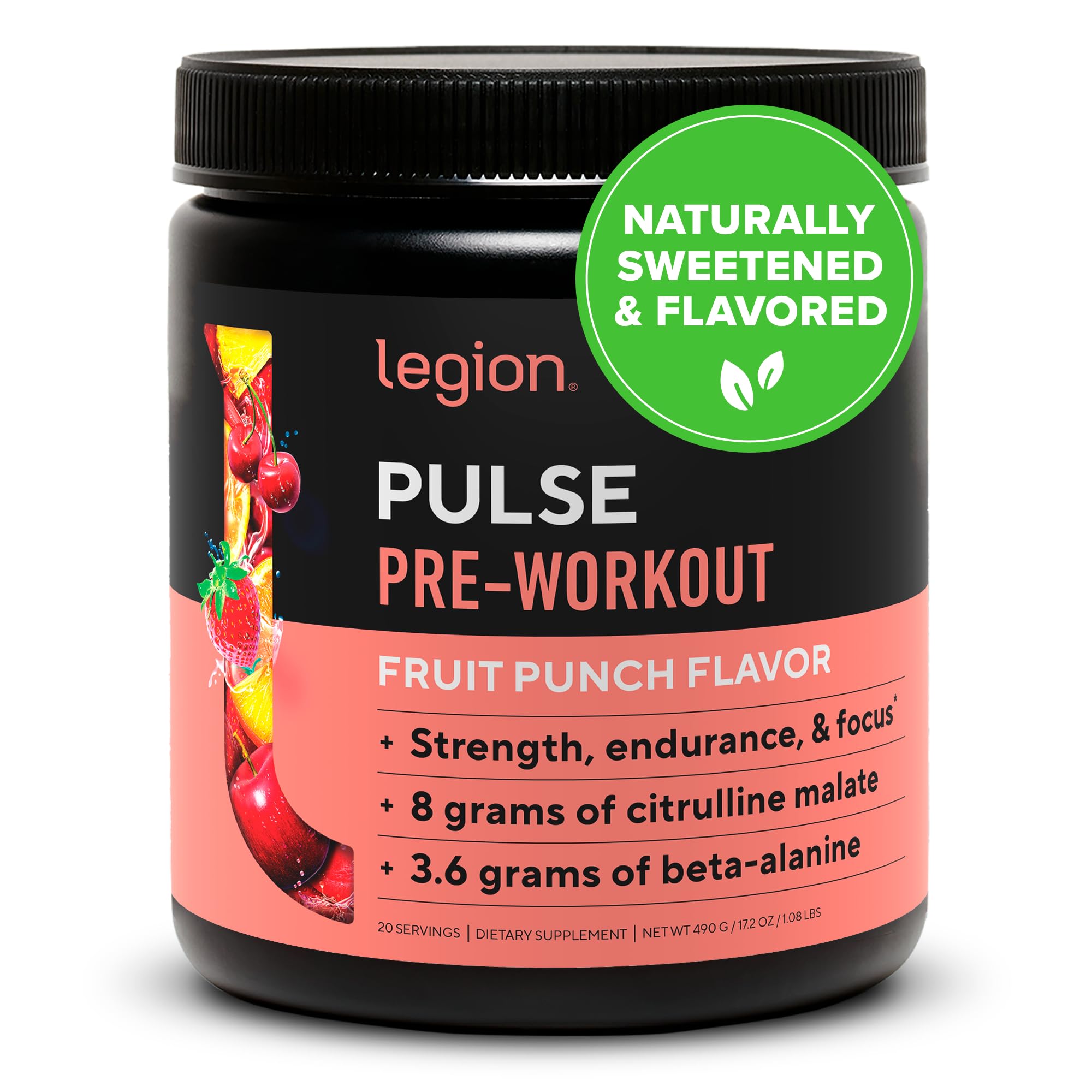 Foto 2 pulgar | Bebida Para Antes Del Entrenamiento Legion Nitric Oxide Boost Fruit Punch, 10 Porciones - Venta Internacional.