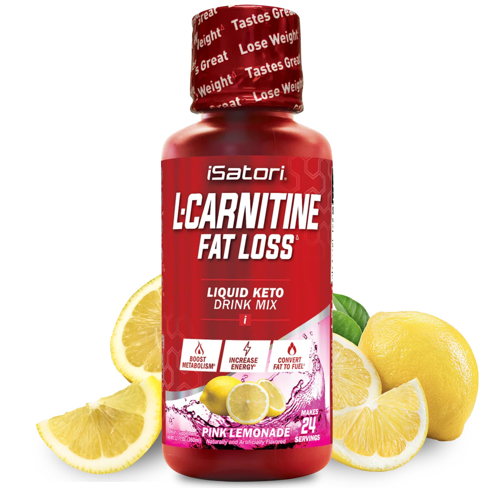 Foto 2 pulgar | Suplemento Isatori L-carnitine 1500 Pink Lemonade 24 Porciones - Venta Internacional.