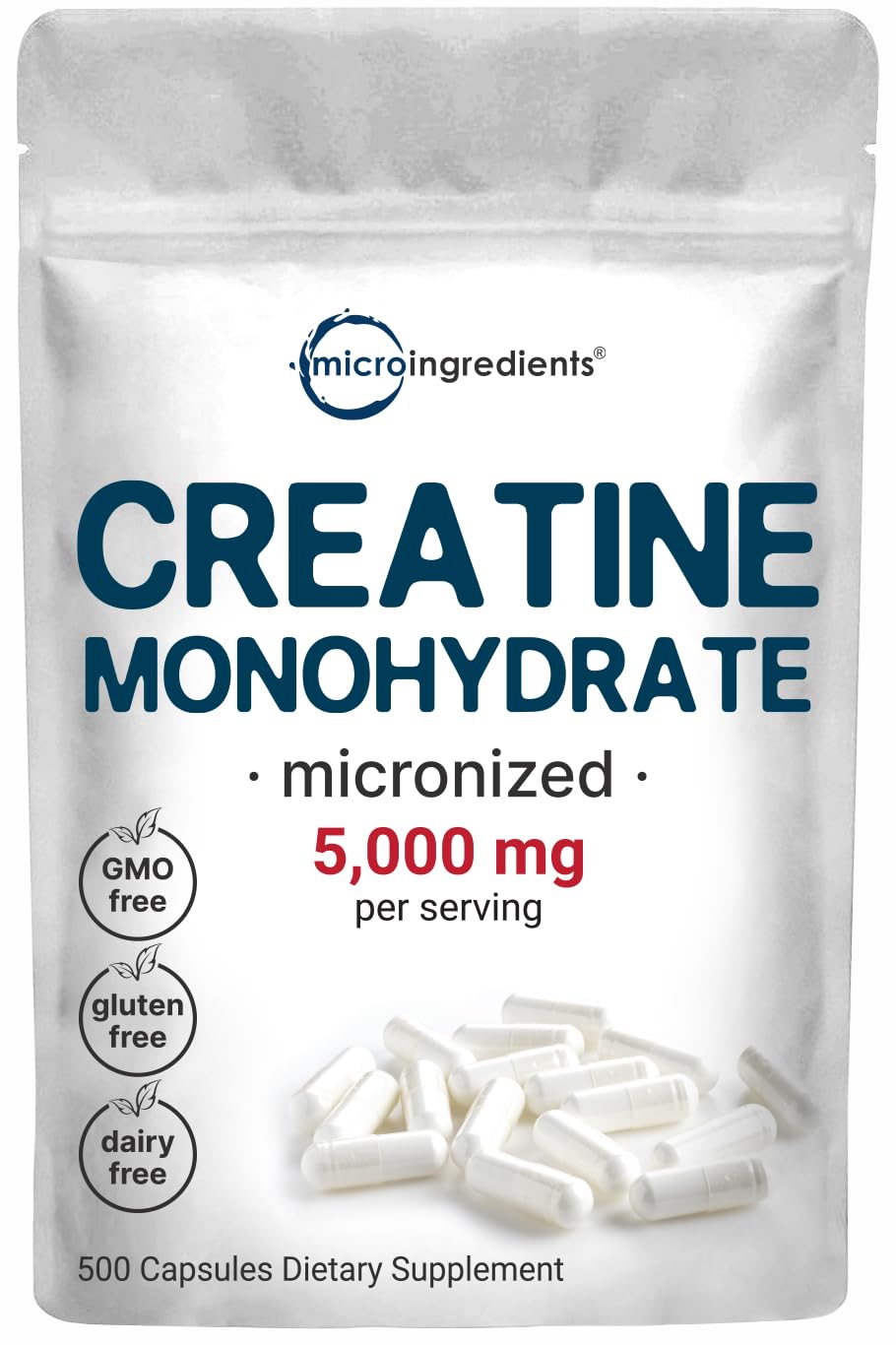 Foto 2 pulgar | Píldoras De Creatina Con Microingredientes, 5 G, 500 Cápsulas - Venta Internacional.