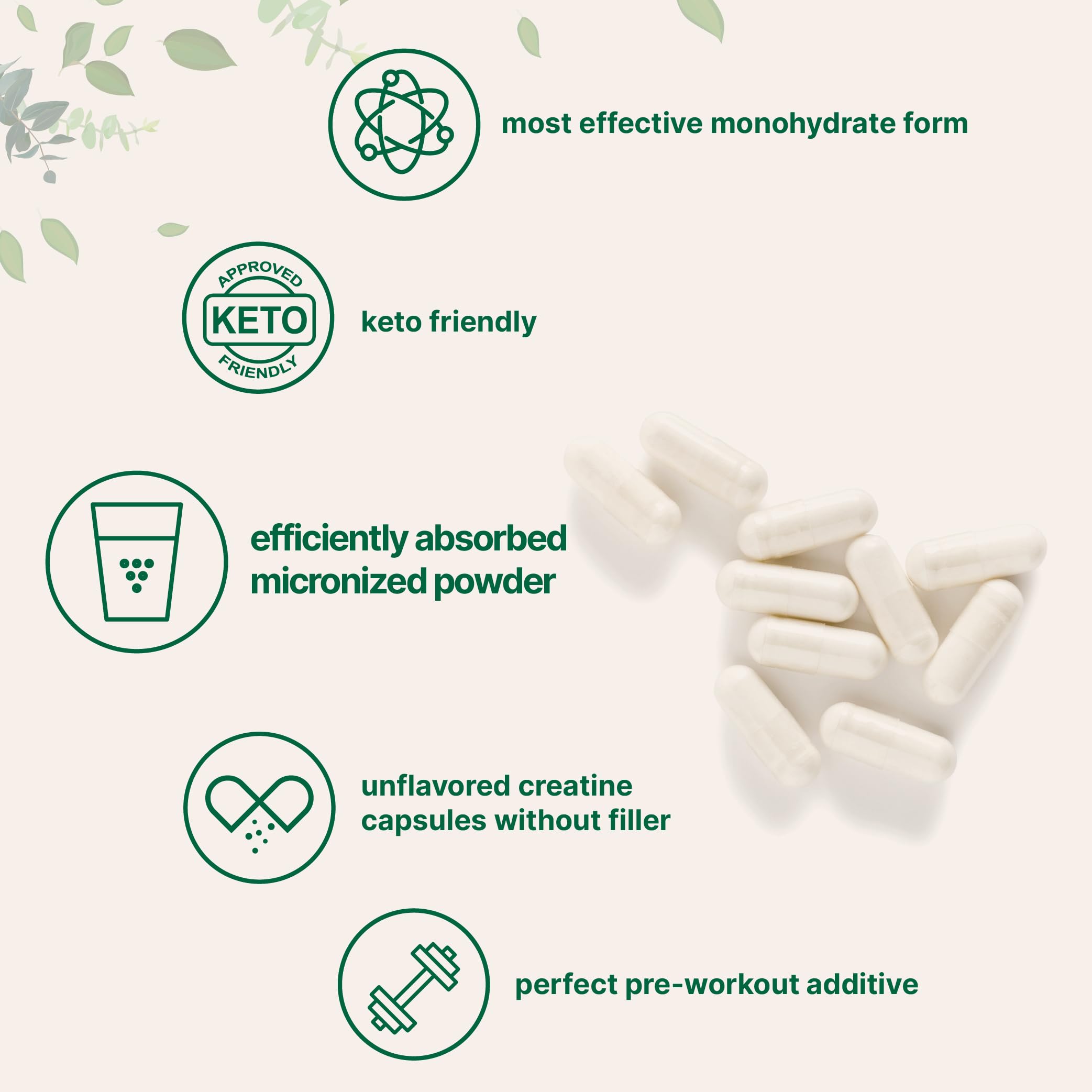 Foto 4 pulgar | Píldoras De Creatina Con Microingredientes, 5 G, 500 Cápsulas - Venta Internacional.