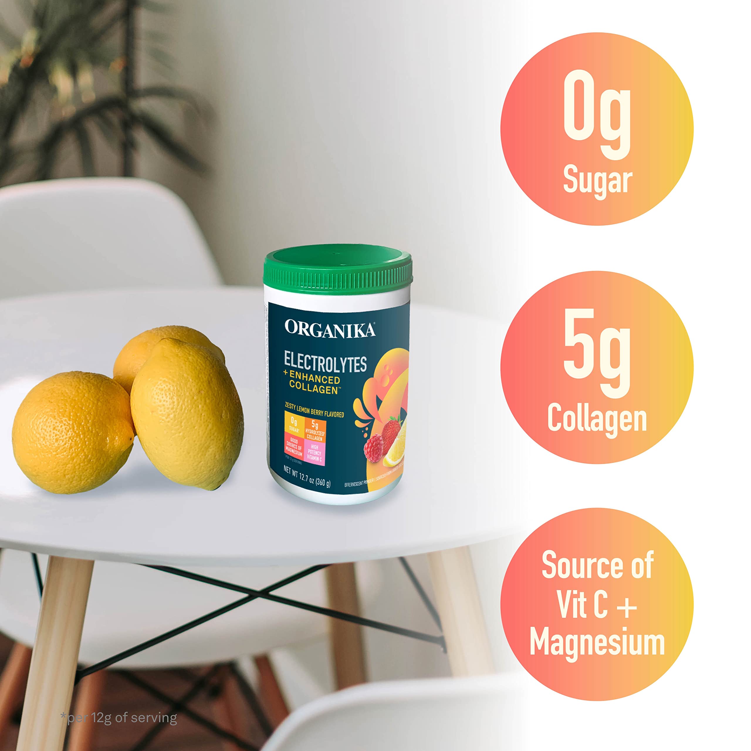 Foto 5 pulgar | Suplemento Organika Electrolytes + Colágeno Mejorado 360g - Venta Internacional.