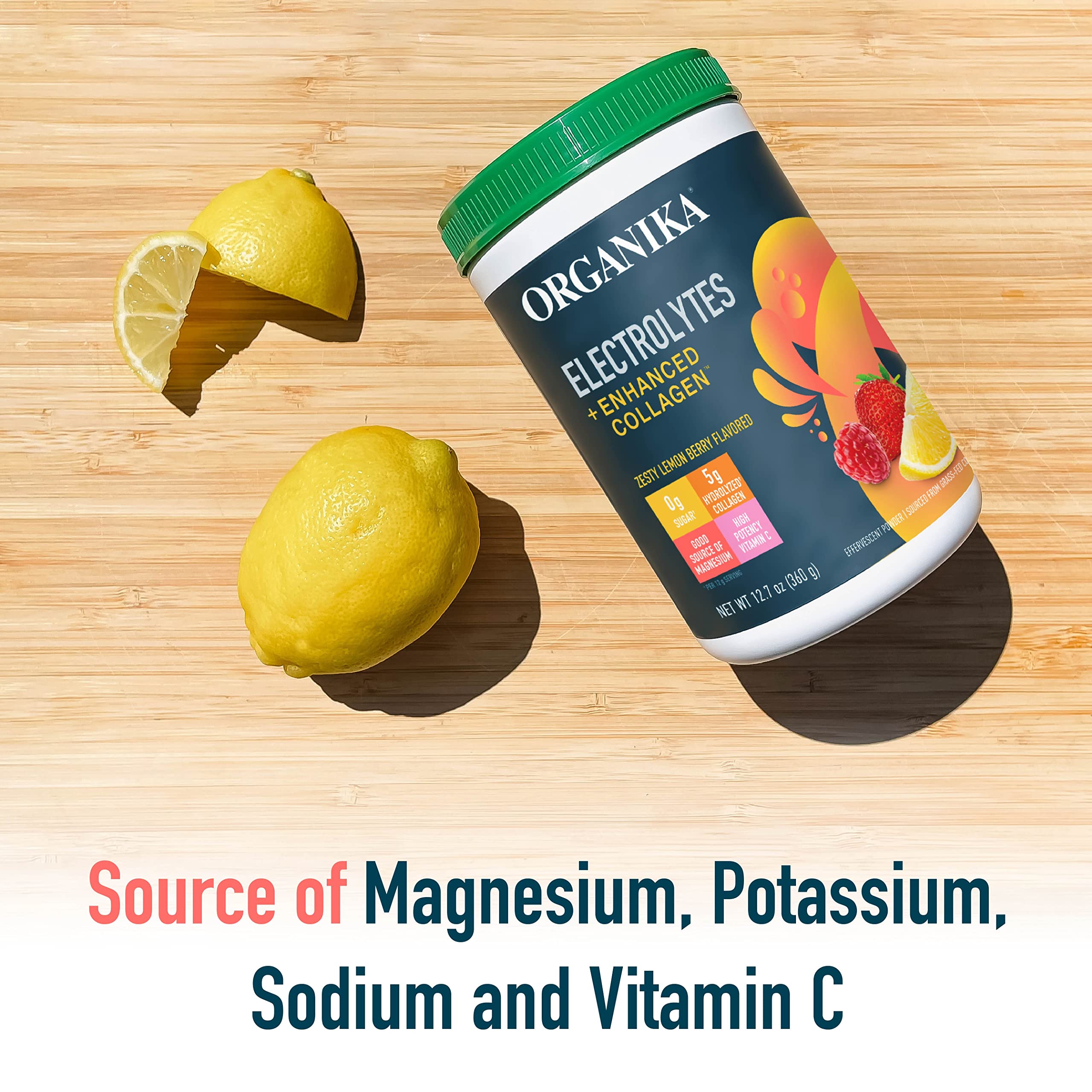 Foto 5 | Suplemento Organika Electrolytes + Colágeno Mejorado 360g - Venta Internacional.