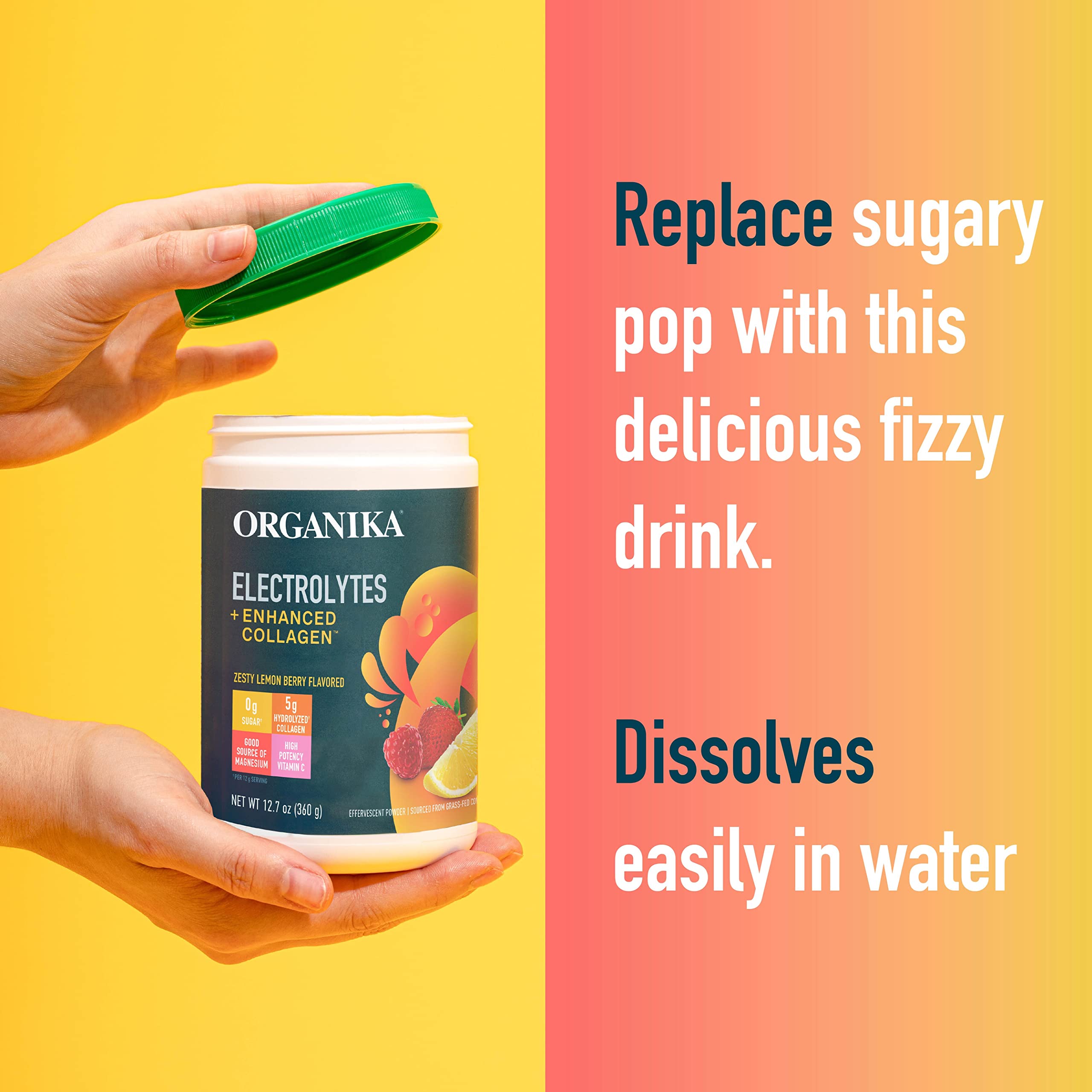Foto 7 | Suplemento Organika Electrolytes + Colágeno Mejorado 360g - Venta Internacional.