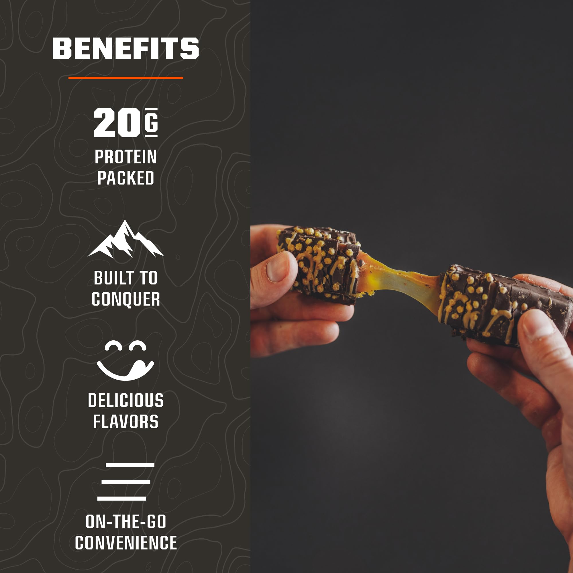Foto 4 pulgar | Barritas De Proteínas Mtn Ops Caramel Crunch Con Alto Contenido De Proteínas, 10 Unidades - Venta Internacional.