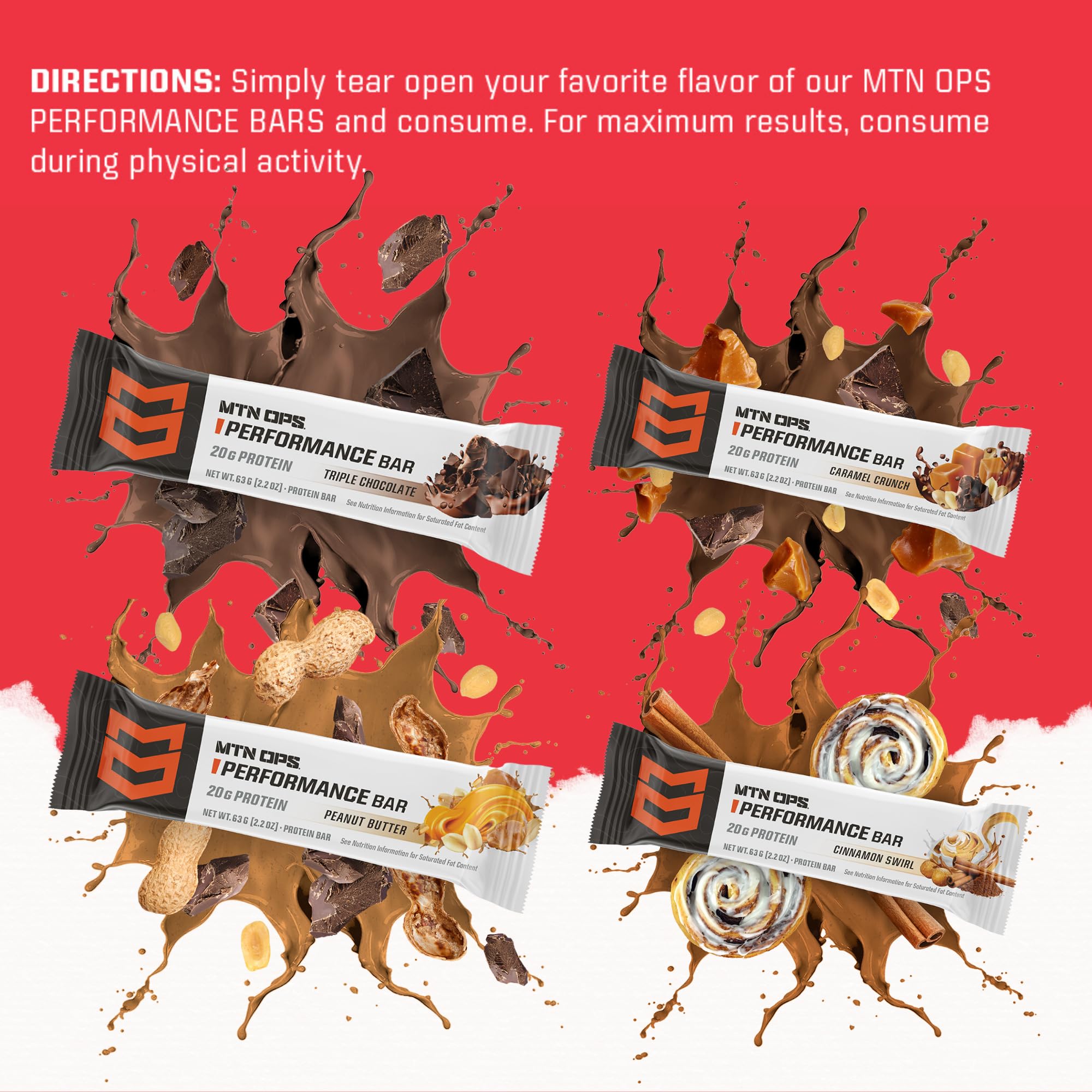 Foto 6 pulgar | Barritas De Proteínas Mtn Ops Caramel Crunch Con Alto Contenido De Proteínas, 10 Unidades - Venta Internacional.