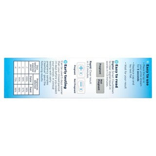 Foto 3 | Prueba De Embarazo Clearblue, Paquete Combinado De 4 Unidades, Digital Y Rápida - Venta Internacional.