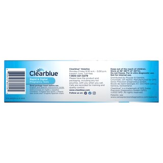 Foto 4 | Prueba De Embarazo Clearblue, Paquete Combinado De 4 Unidades, Digital Y Rápida - Venta Internacional.