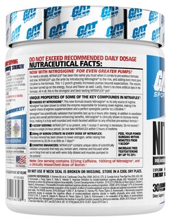 Foto 2 | Polvo Preentrenamiento Gat Sport Nitraflex Advanced Blue Raspberry - Venta Internacional.