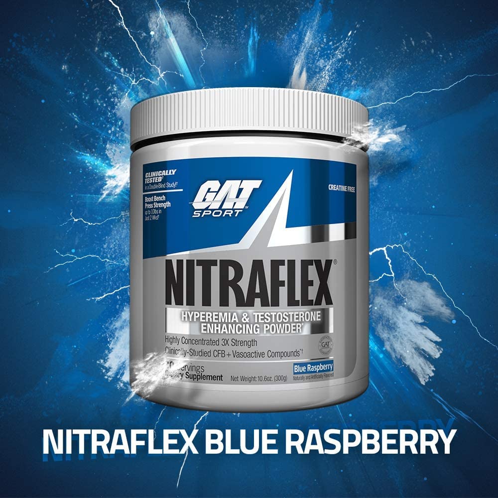 Foto 5 | Polvo Preentrenamiento Gat Sport Nitraflex Advanced Blue Raspberry - Venta Internacional.