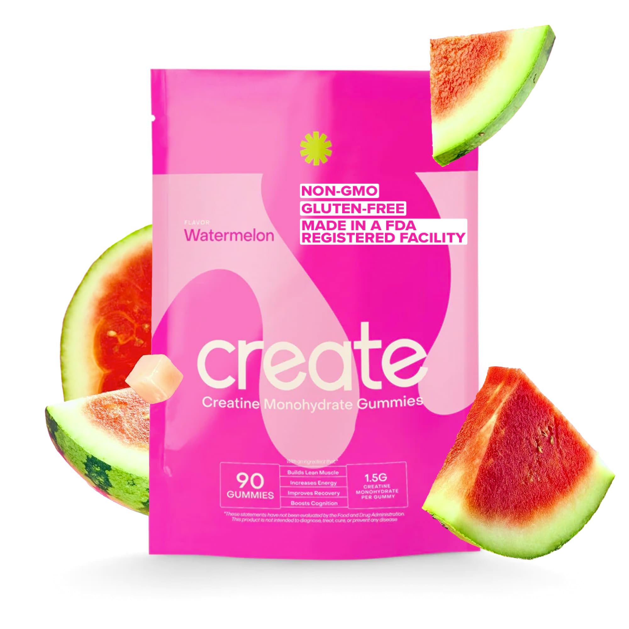 Foto 2 pulgar | Gomitas De Monohidrato De Creatina Create Boost, 90 Unidades, Sandía - Venta Internacional.