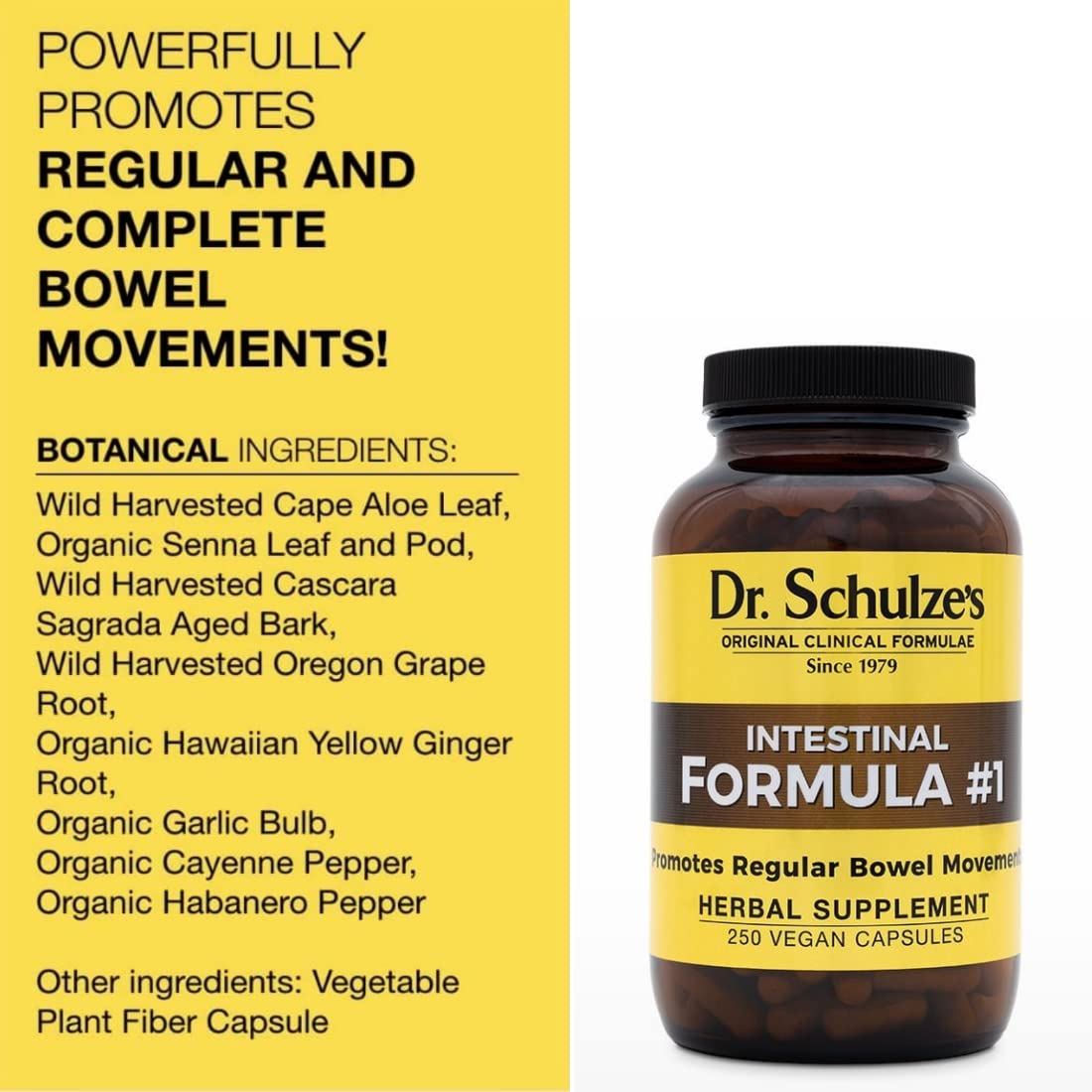 Foto 4 pulgar | Bowel Cleaner Dr. Schulze's Intestinal Formula #1, 250 Unidades, Vegano - Venta Internacional.