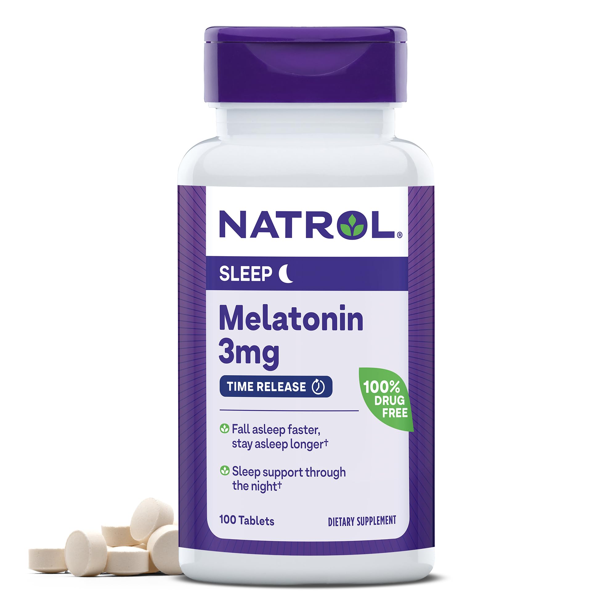 Foto 1 | Suplemento Natrol Melatonin 3 Mg Time Release 100 Comprimidos - Venta Internacional.