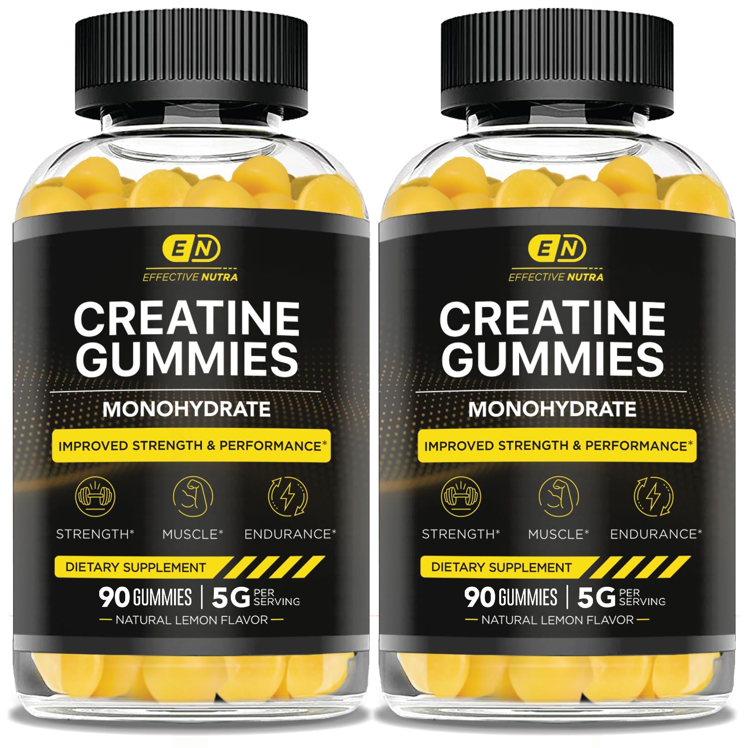 Foto 2 pulgar | Gominolas De Creatina Effective Nutra Monohidrato De Creatina, 5 G, Paquete De 2 - Venta Internacional.