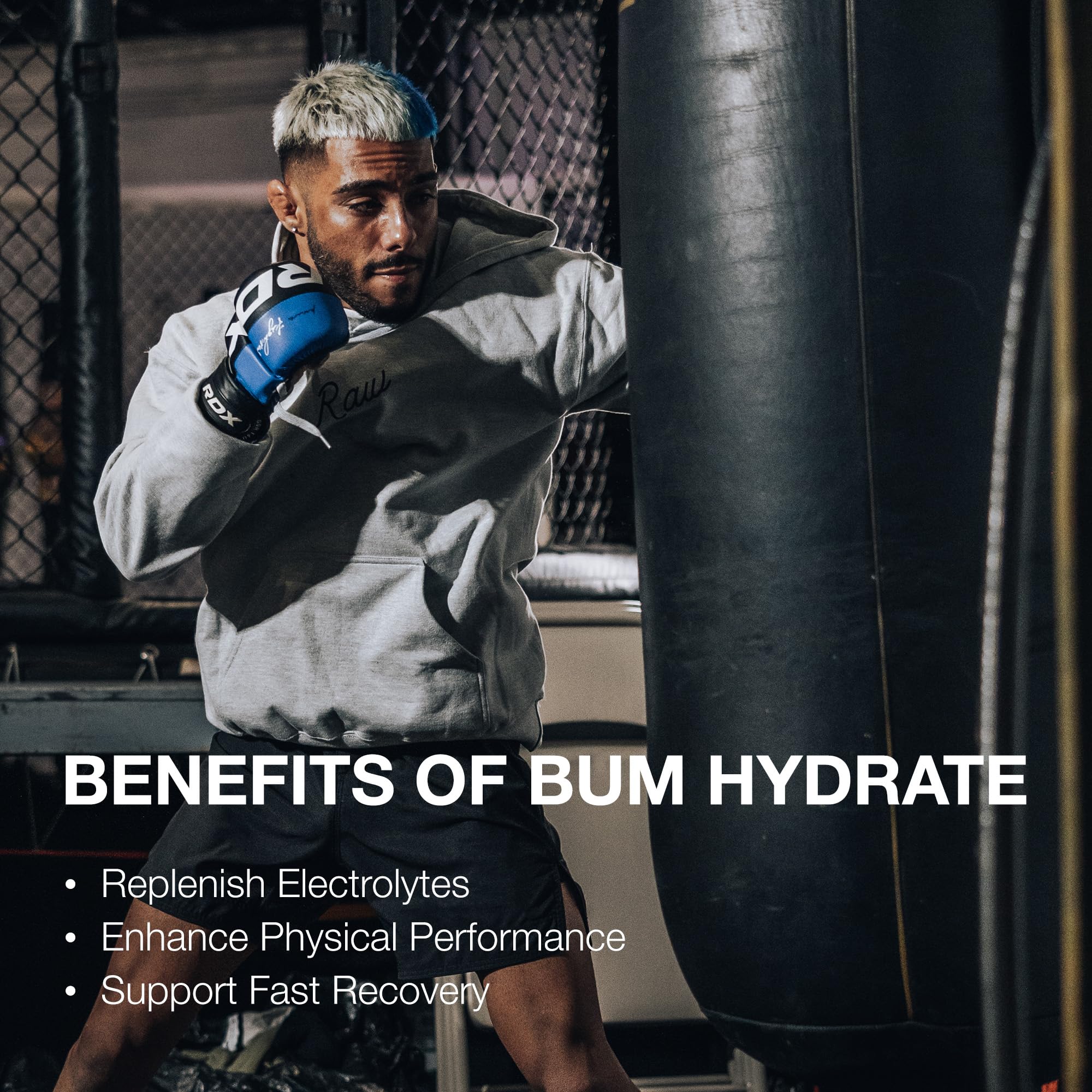 Foto 5 pulgar | Mezcla De Bebidas Hidratantes En Polvo Con Electrolitos Raw Bum Hydrate - Venta Internacional.
