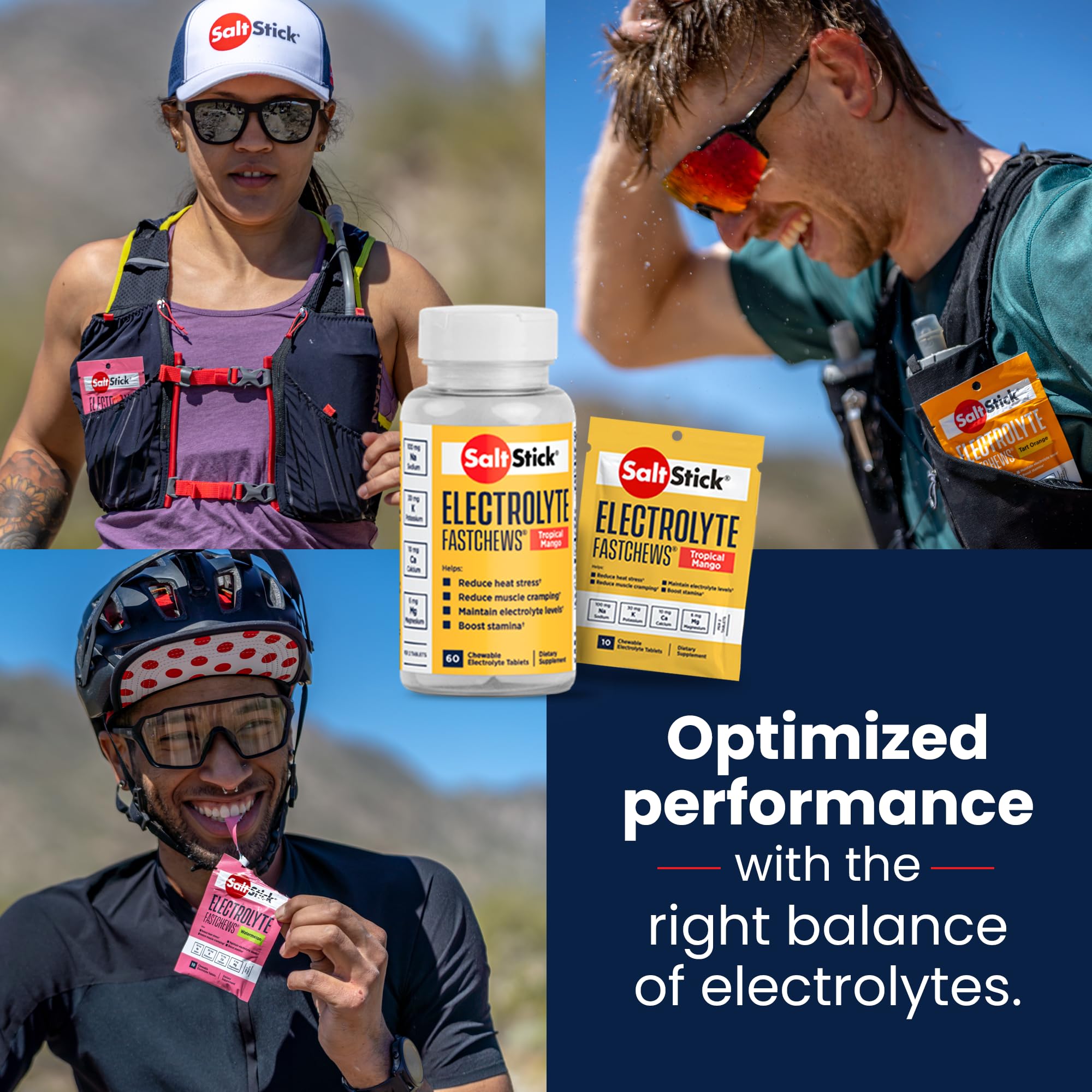 Foto 8 pulgar | Electrolyte Fastchews Saltstick Tropical Mango 60 Comprimidos - Venta Internacional.