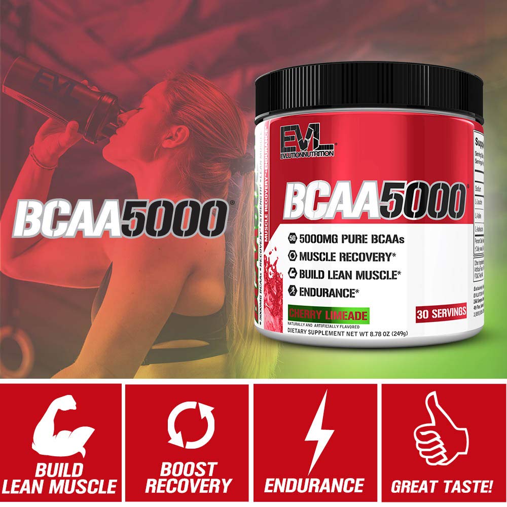 Foto 5 pulgar | Suplemento De Aminoácidos Bcaa Evlution Evl En Polvo, 5 G, Cereza - Venta Internacional.