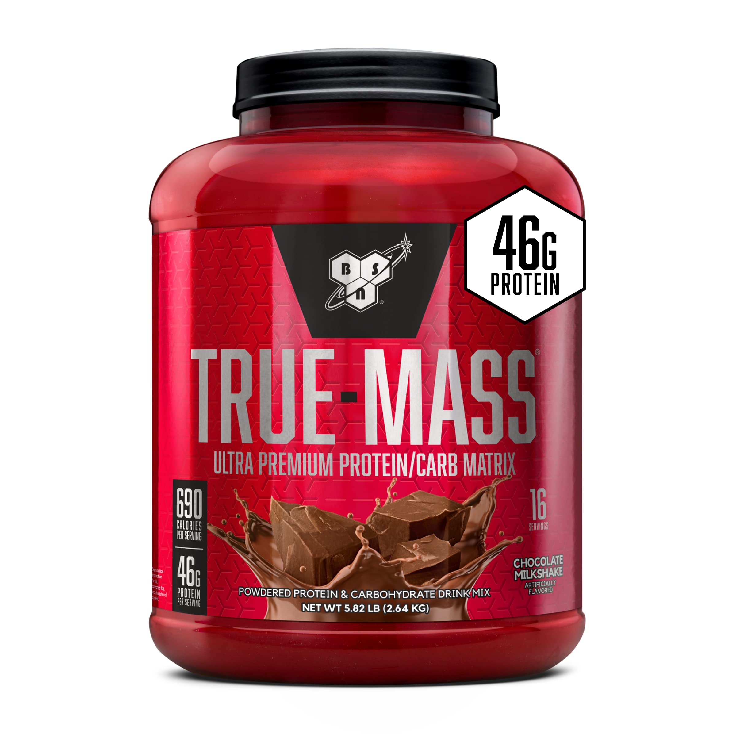 Foto 2 pulgar | Proteína De Masa Muscular Bsn True-mass De Weight Gainer, 2,64 Kg, Chocolate - Venta Internacional.