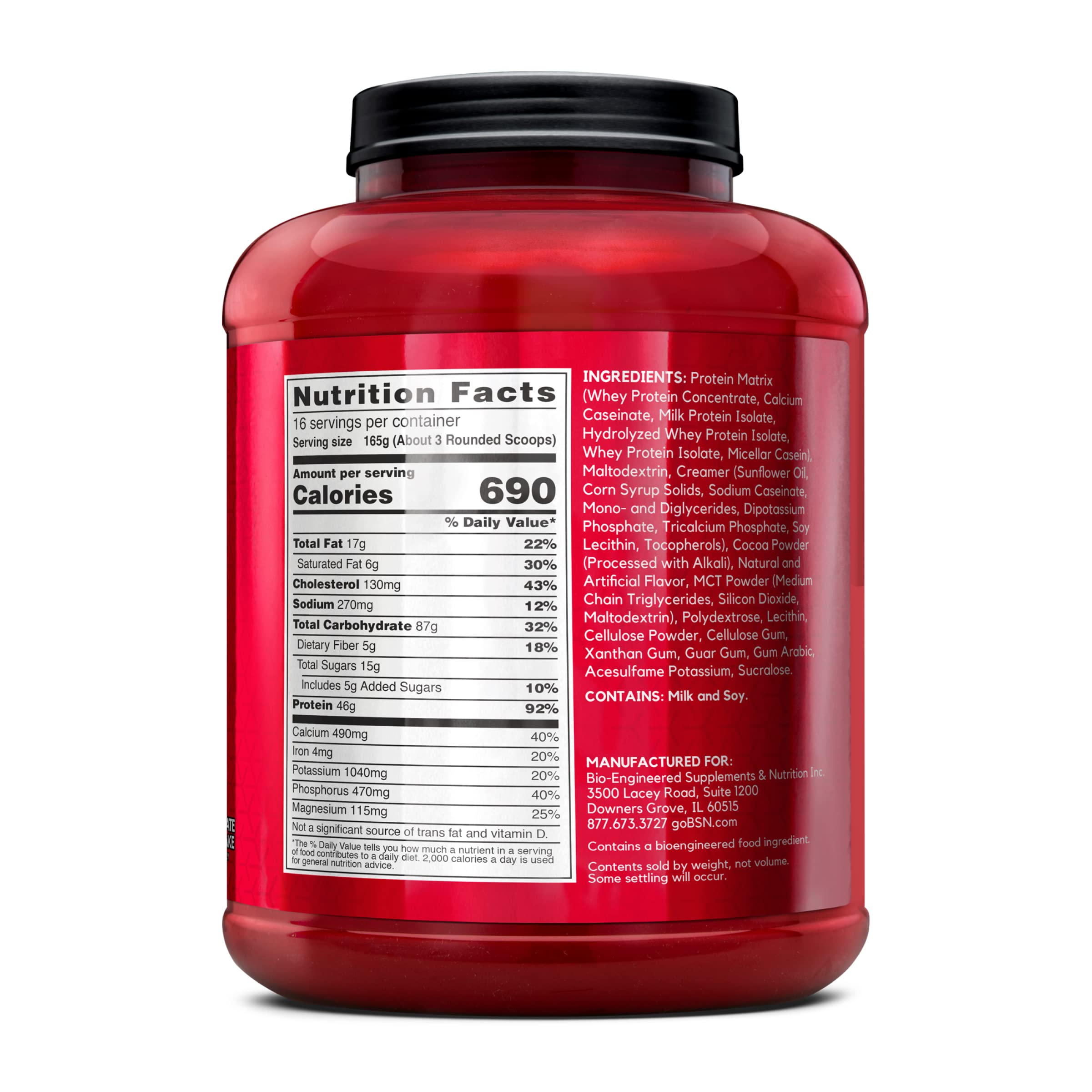 Foto 8 pulgar | Proteína De Masa Muscular Bsn True-mass De Weight Gainer, 2,64 Kg, Chocolate - Venta Internacional.