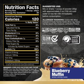 Foto 2 | Muffin De Arándanos Allmax Isoflex Aislado Con Proteína De Suero De Leche, 2 Libras - Venta Internacional.