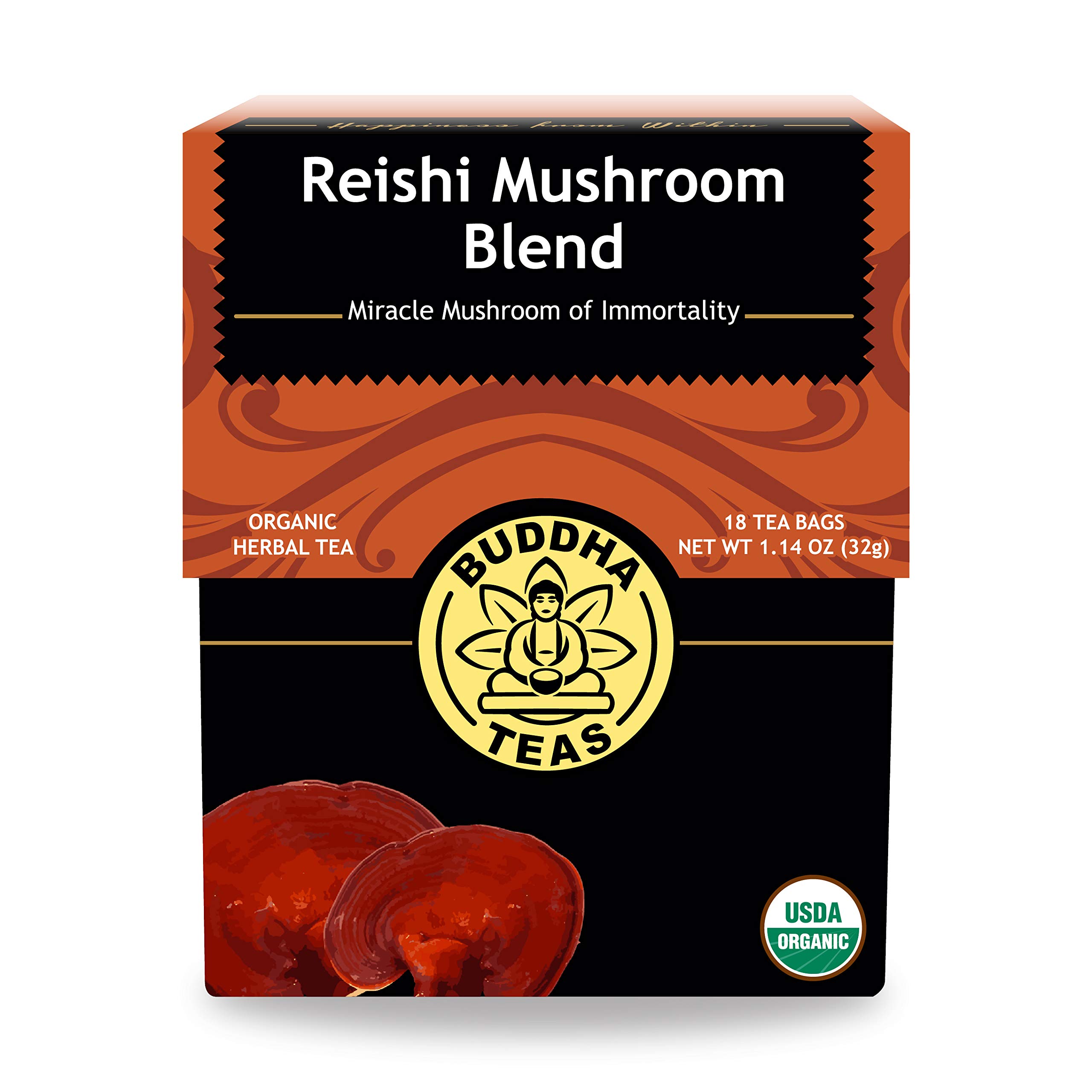 Foto 1 | Té De Hierbas Buddha Teas, Mezcla Orgánica De Hongos Reishi, 18 Bolsas - Venta Internacional.