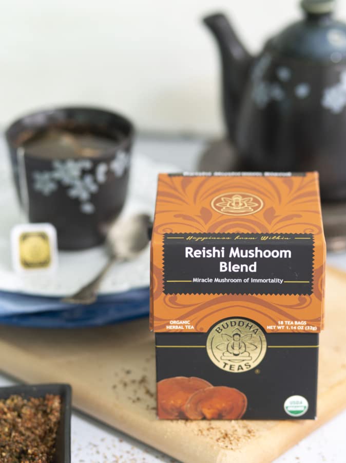 Foto 7 pulgar | Té De Hierbas Buddha Teas, Mezcla Orgánica De Hongos Reishi, 18 Bolsas - Venta Internacional.