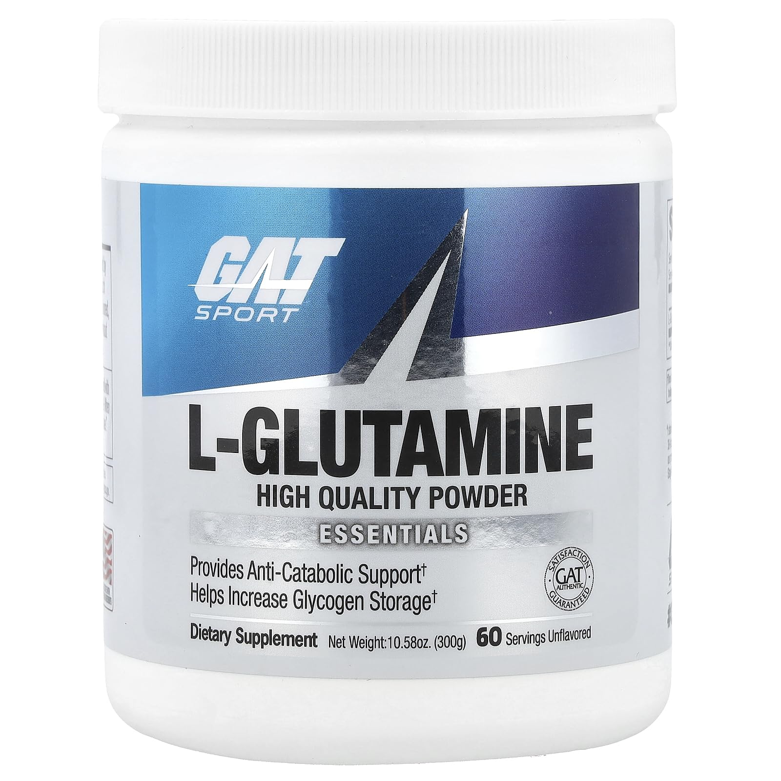 Foto 2 pulgar | Suplemento Gat Sport L-glutamina 300g Sin Sabor - Venta Internacional.