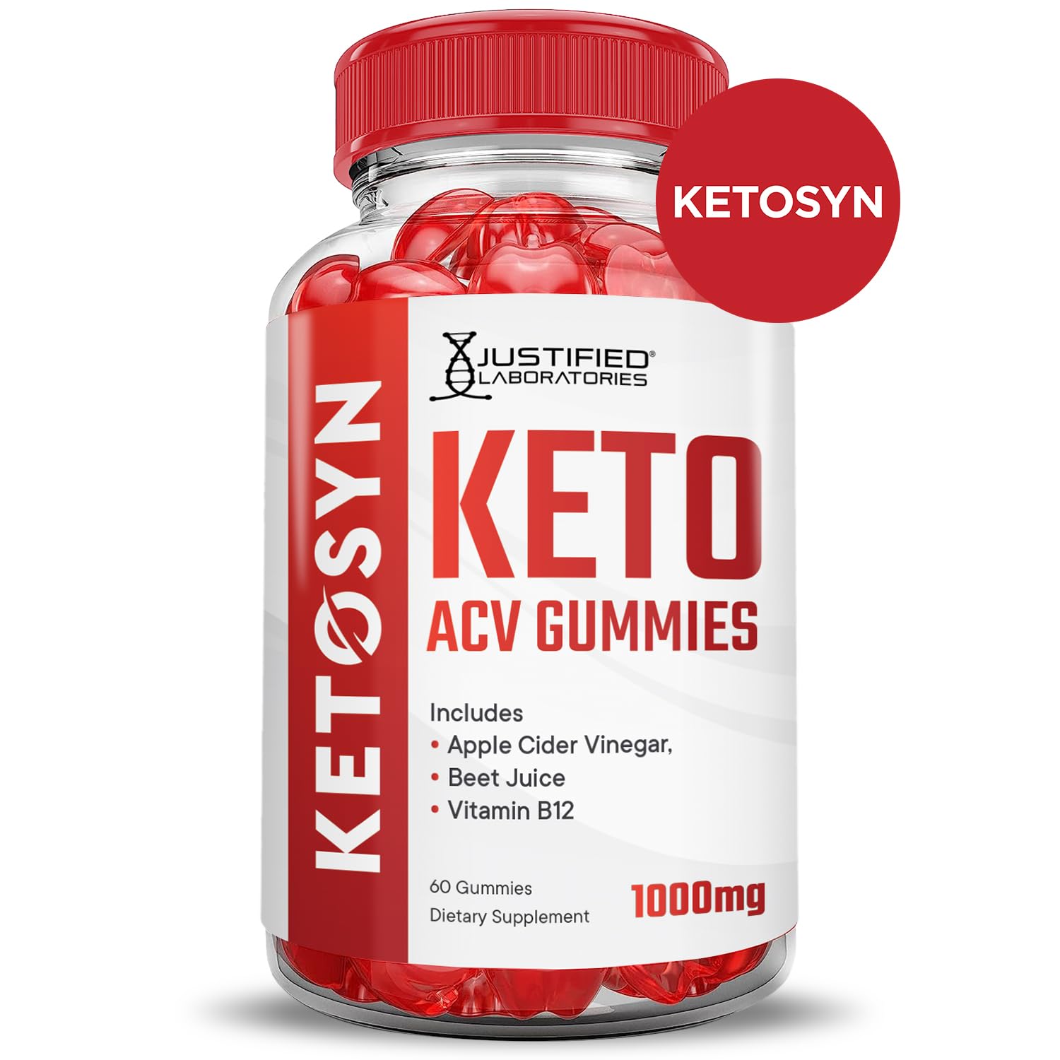 Foto 4 pulgar | Gomitas Ketosyn Keto Acv De 1000 Mg Con Granada Y Remolacha (paquete De 5) - Venta Internacional.