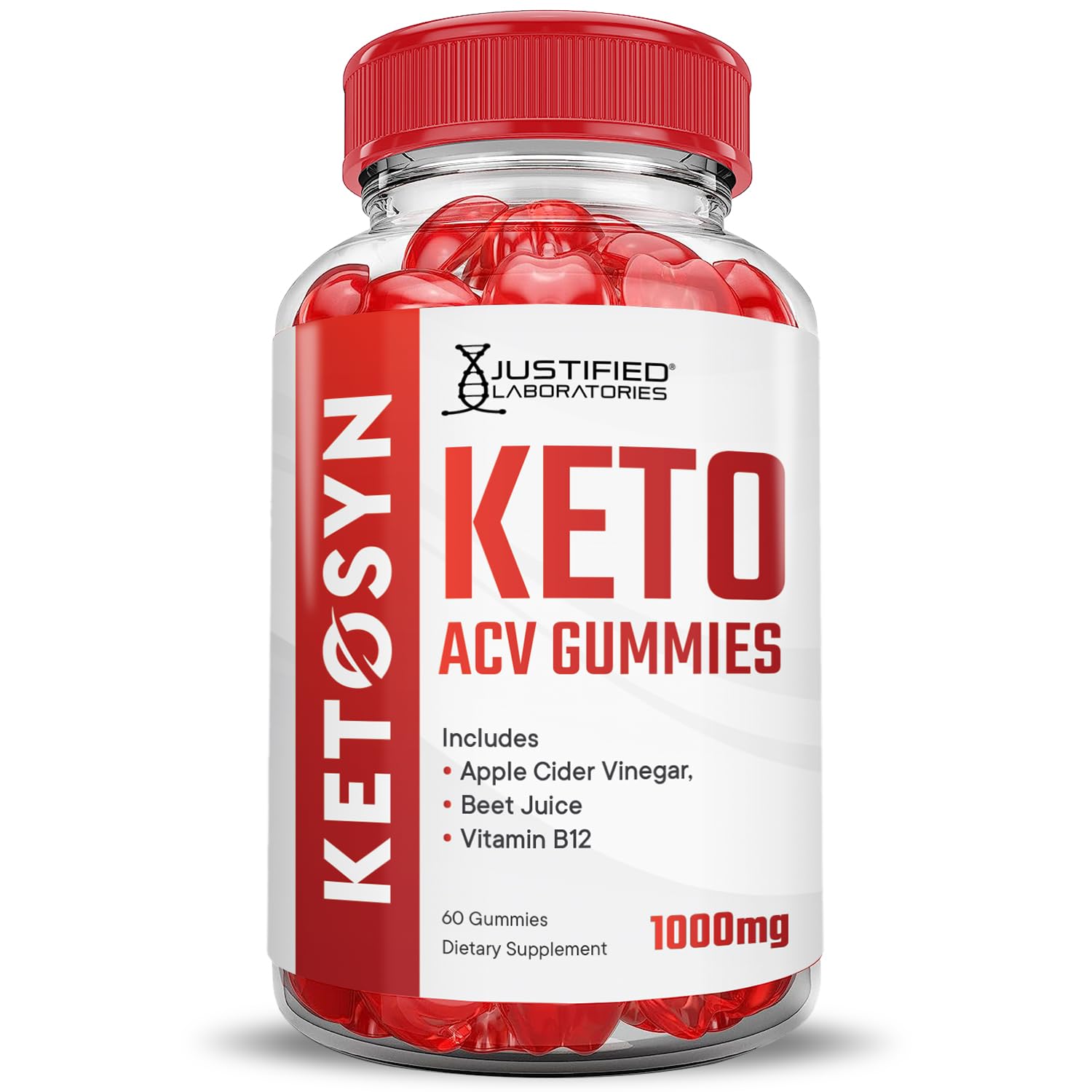 Foto 5 pulgar | Gomitas Ketosyn Keto Acv De 1000 Mg Con Granada Y Remolacha (paquete De 5) - Venta Internacional.