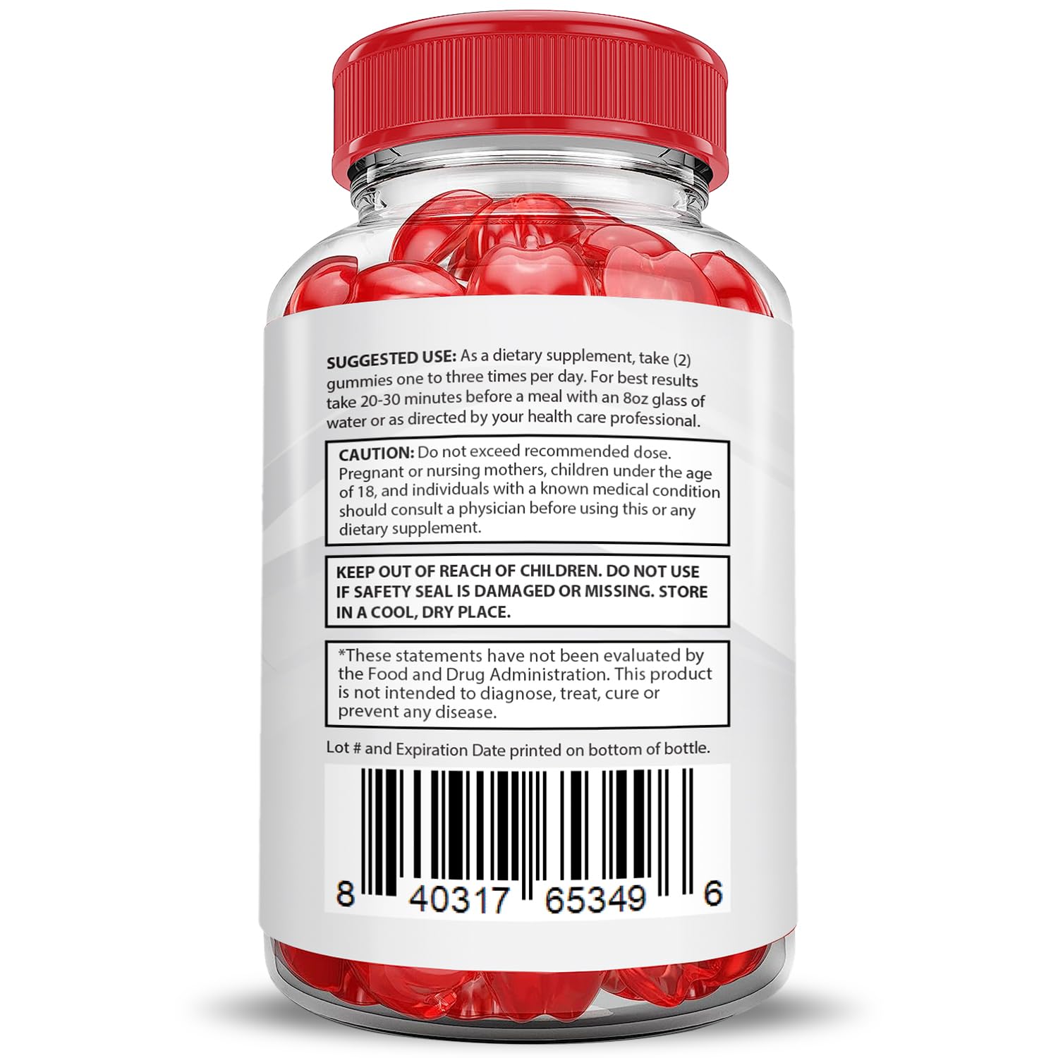 Foto 7 pulgar | Gomitas Ketosyn Keto Acv De 1000 Mg Con Granada Y Remolacha (paquete De 5) - Venta Internacional.