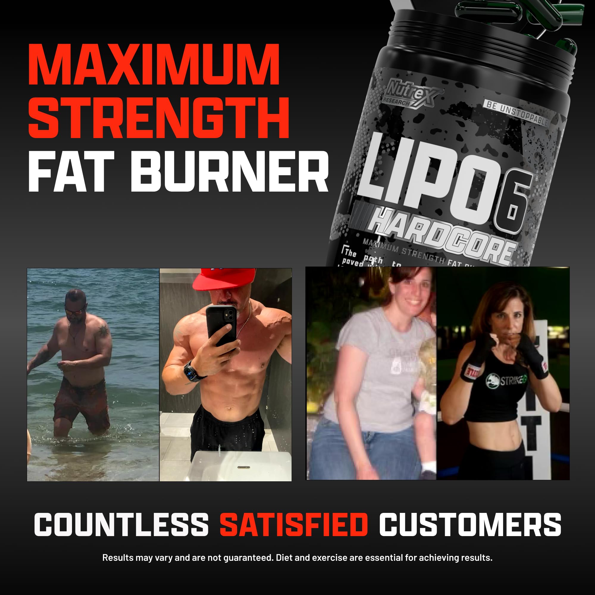 Foto 7 | Suplemento Nutrex Research Lipo-6 Hardcore 60 Cápsulas - Venta Internacional.