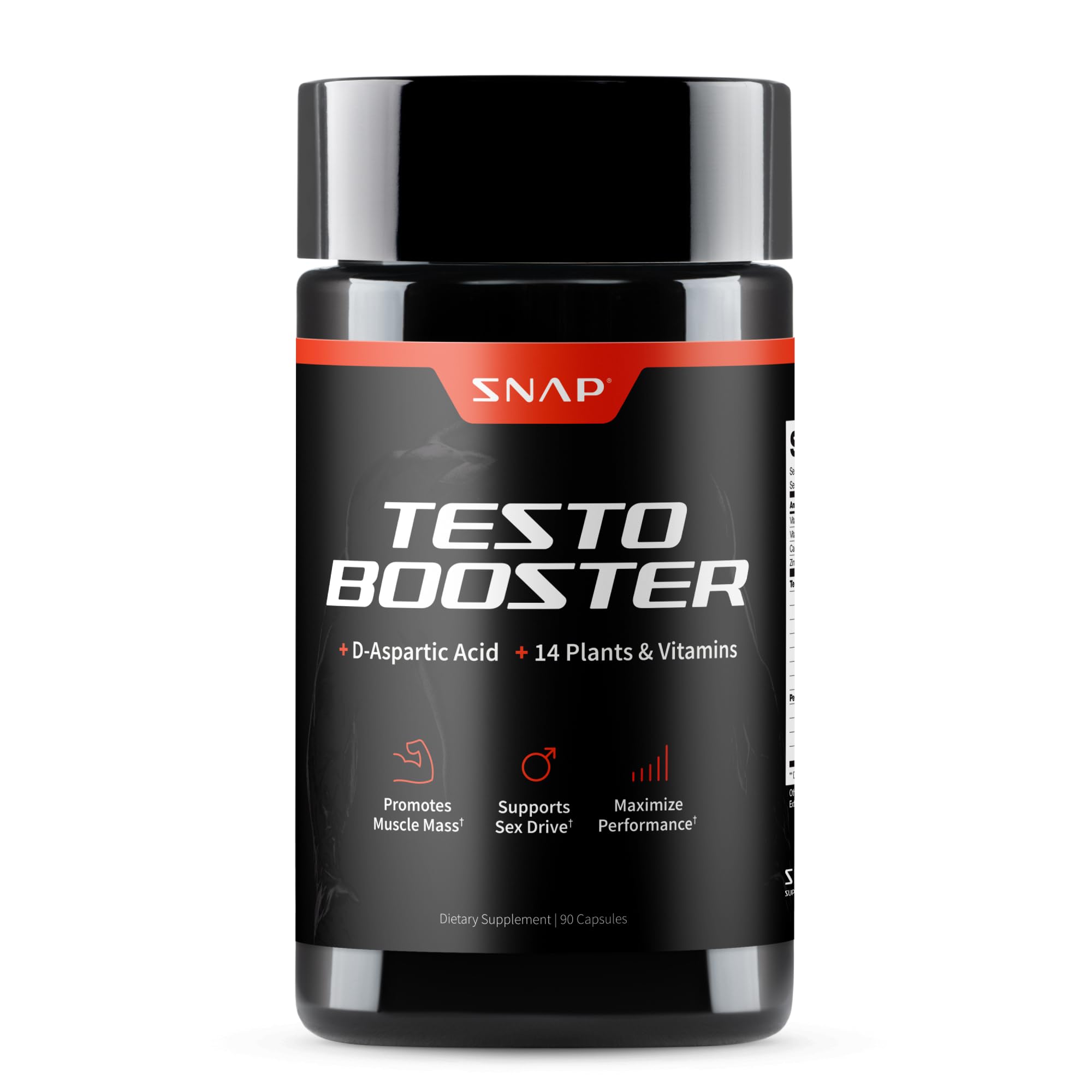 Foto 2 pulgar | Suplemento Snap Testosterone Booster Para Hombres 90 Cápsulas - Venta Internacional.