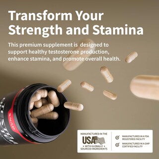 Foto 4 | Suplemento Snap Testosterone Booster Para Hombres 90 Cápsulas - Venta Internacional.