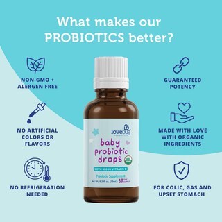 Foto 4 | Probiótico Lovebug Usda Organic Para Bebés De 0 A 12 Meses, 5 B Cfu - Venta Internacional.