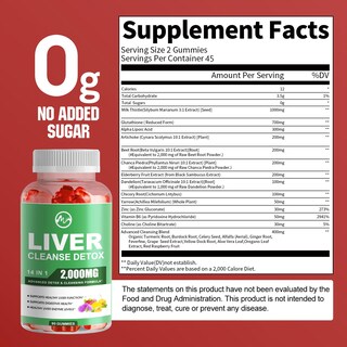 Foto 2 | Gominolas Liver Cleanse M Inch Detox & Repair, 180 Unidades, Paquete De 2 - Venta Internacional.