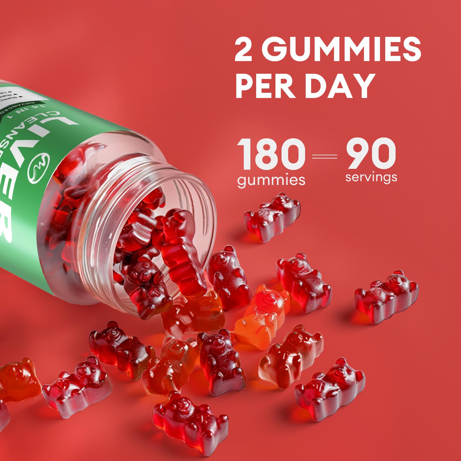 Foto 8 pulgar | Gominolas Liver Cleanse M Inch Detox & Repair, 180 Unidades, Paquete De 2 - Venta Internacional.